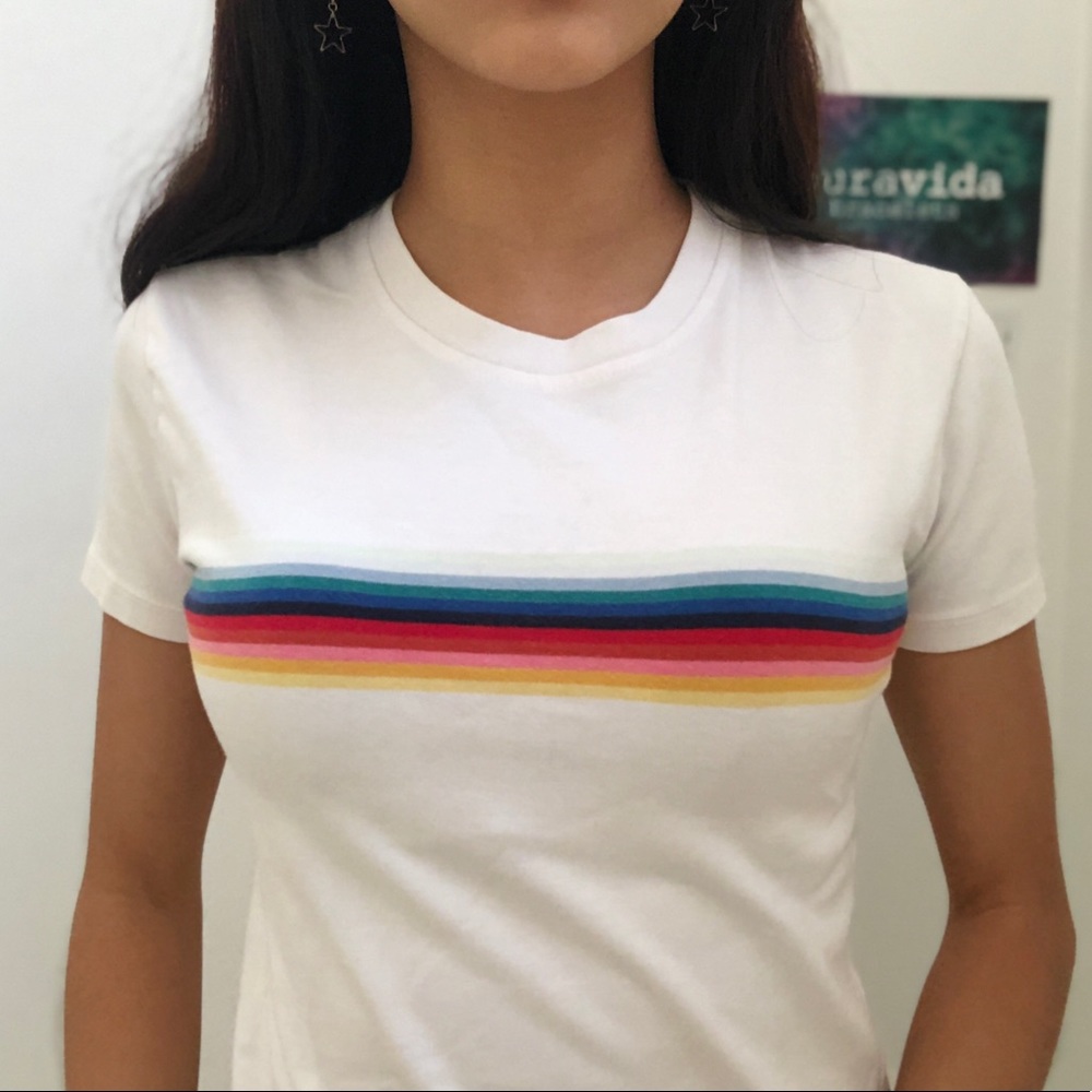BRANDY MELVILLE RAINBOW TEE!!